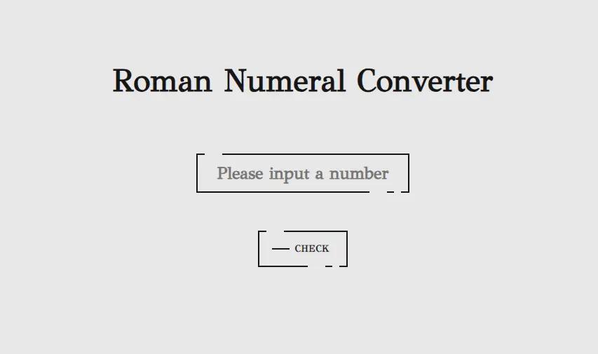 Roman Numeral Converter screenshot